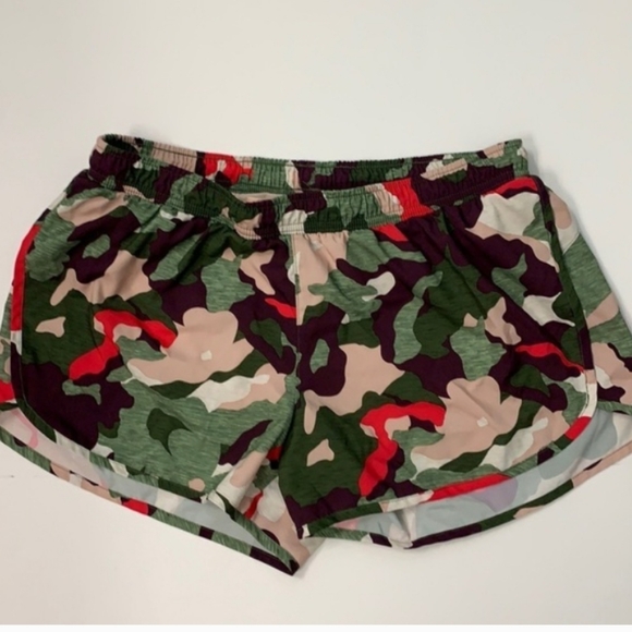 Old Navy Go Dry Multicolored Camouflage Athletic Shorts - Green, Pink, White - Picture 5 of 7